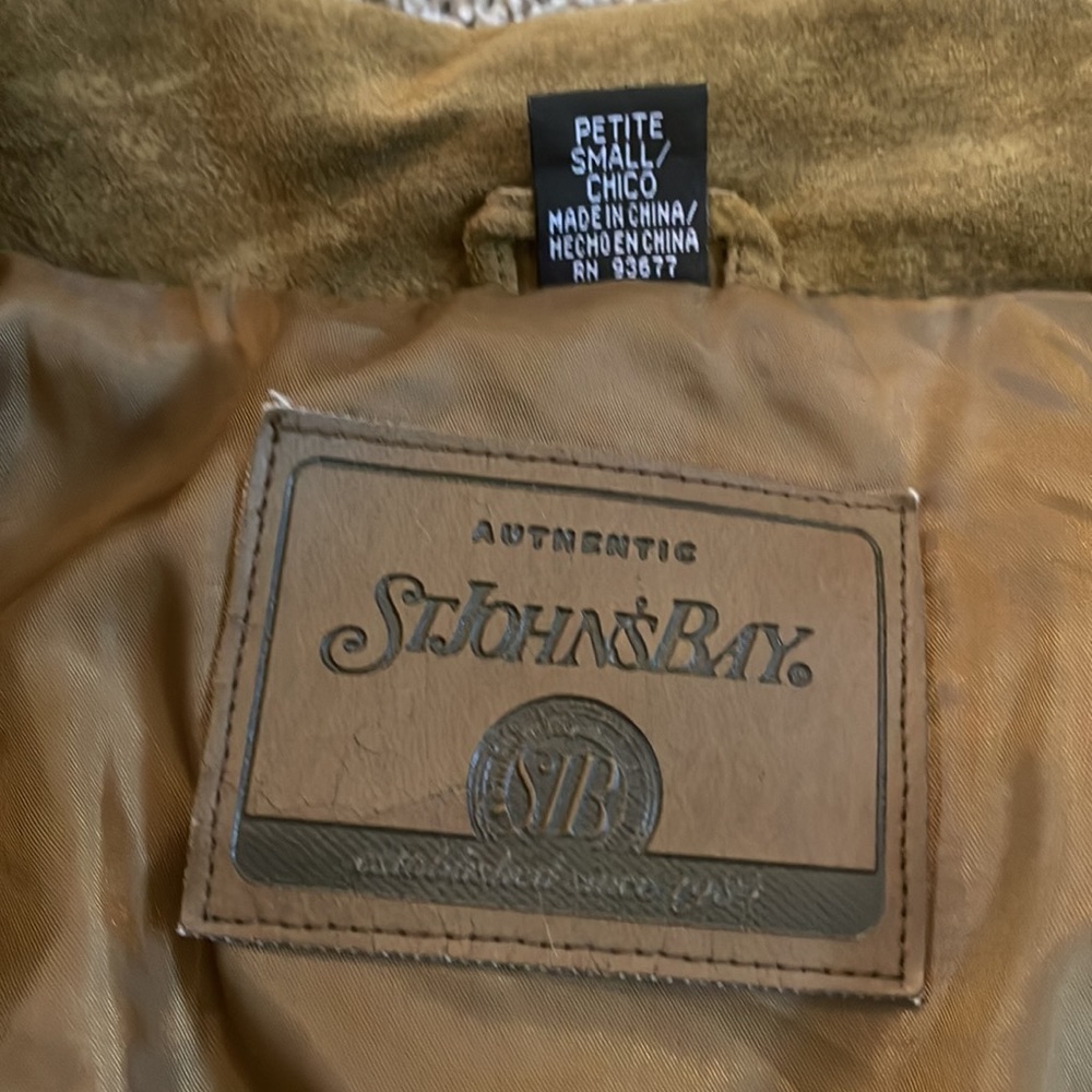 St. John's Bay Leather Jacket - Picture 2 of 6